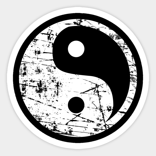 Yin Yang_for darks Sticker by MisfitInVisual